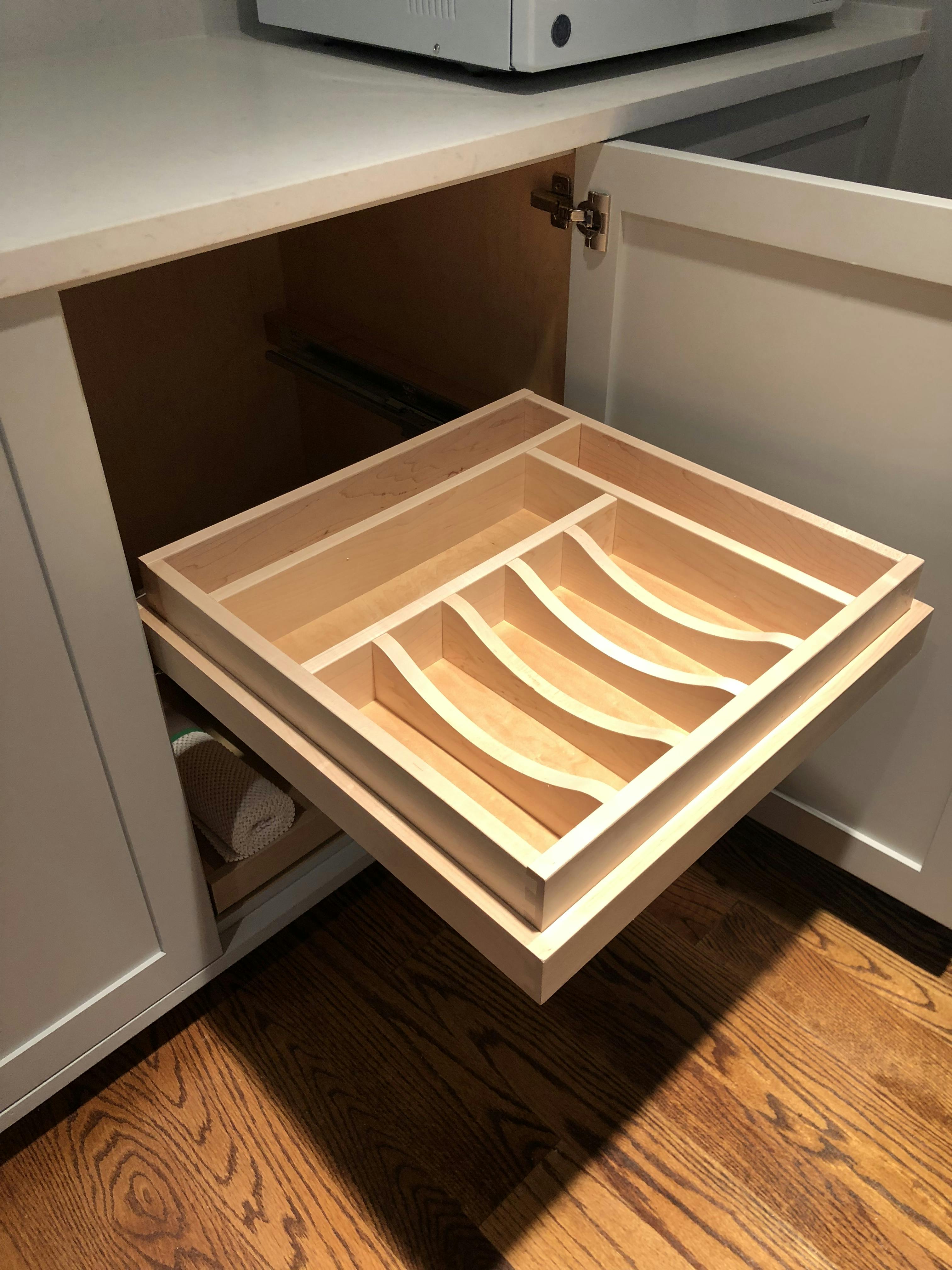 Custom sized Silverware organizers Drawer